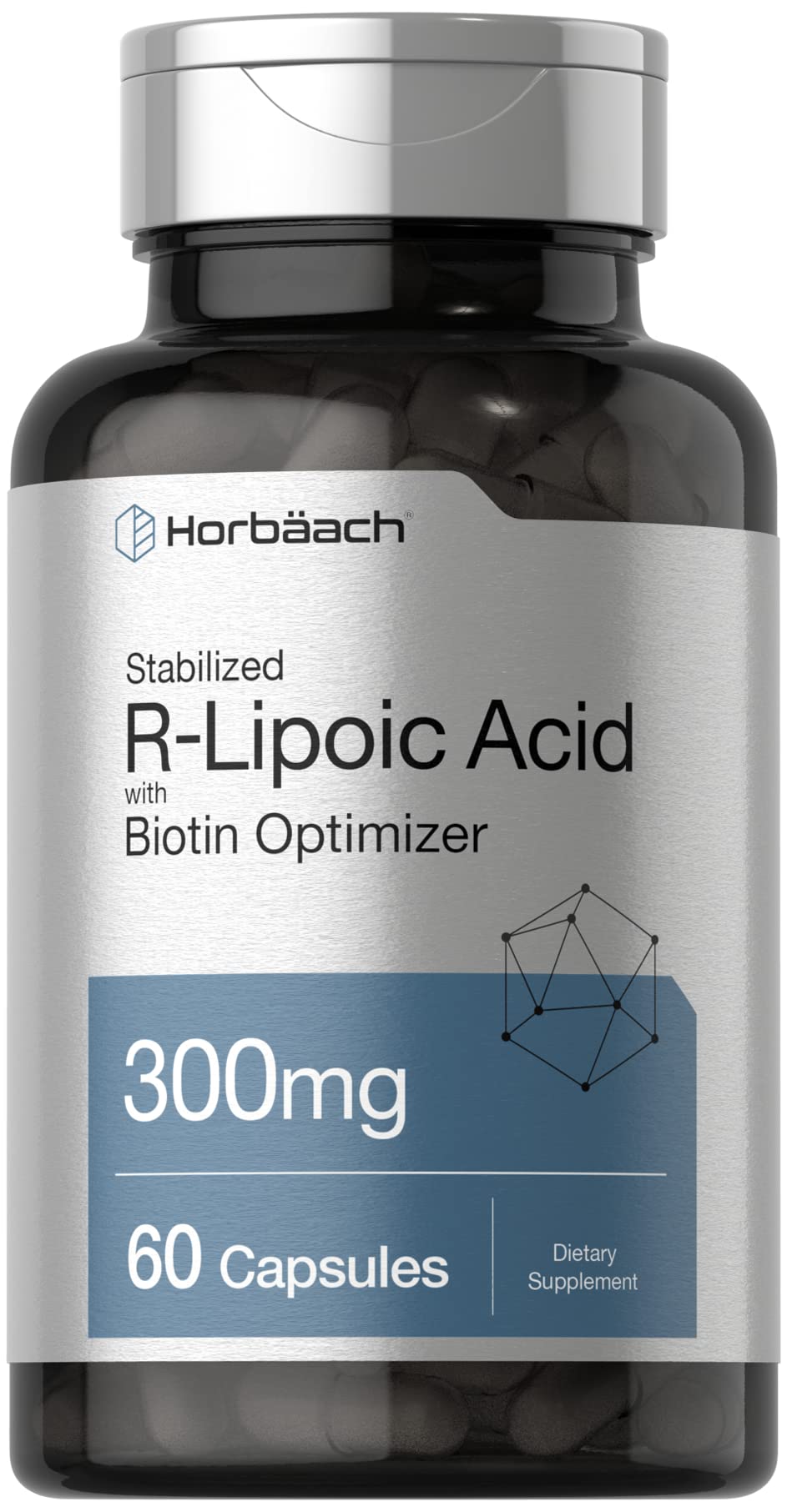 Horbäach Alpha Lipoic Acid 300mg capsules front view