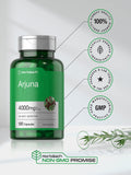 Horbäach Arjuna Bark Extract capsules in hand