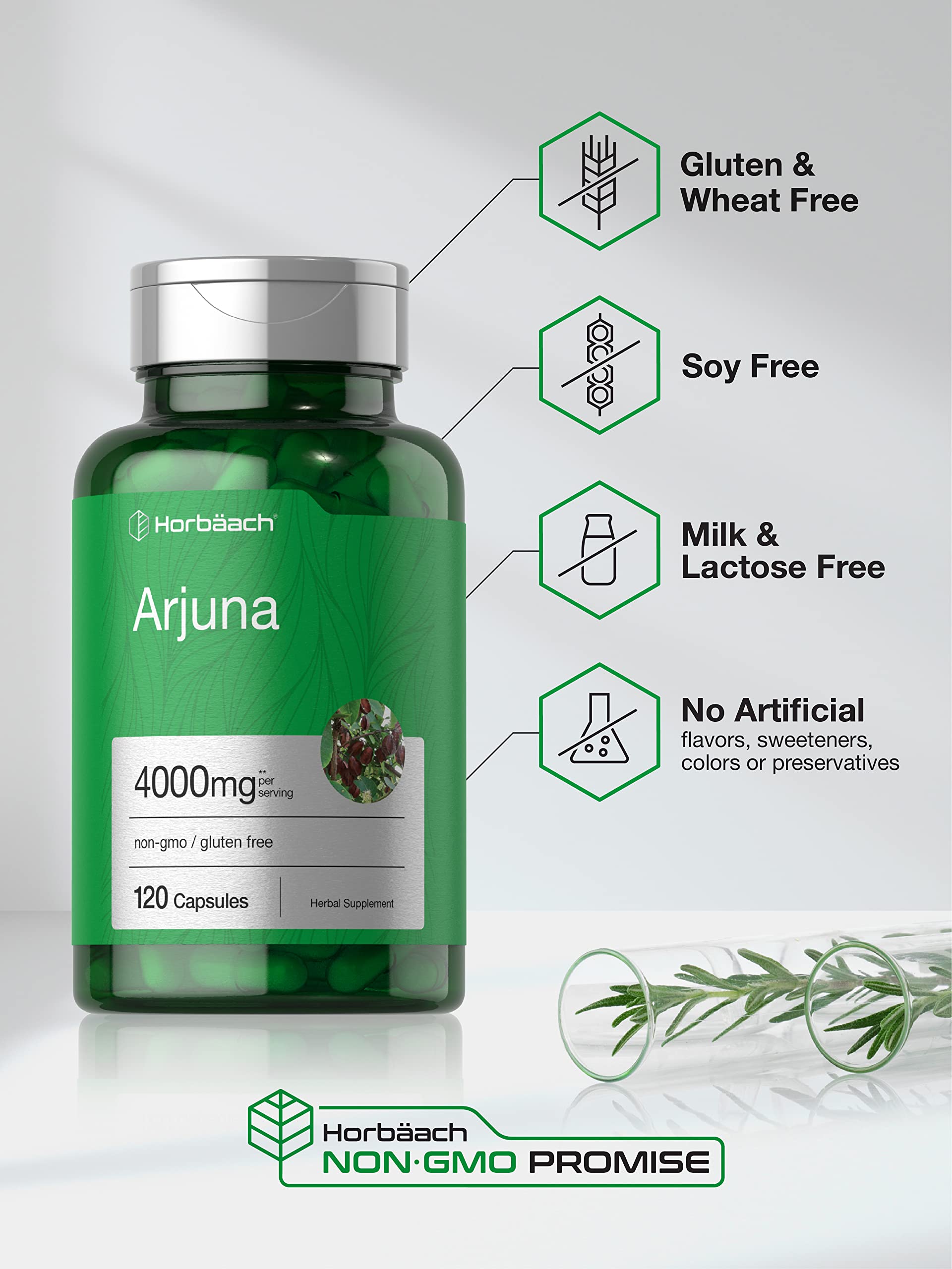 Horbäach Arjuna Bark Extract label details