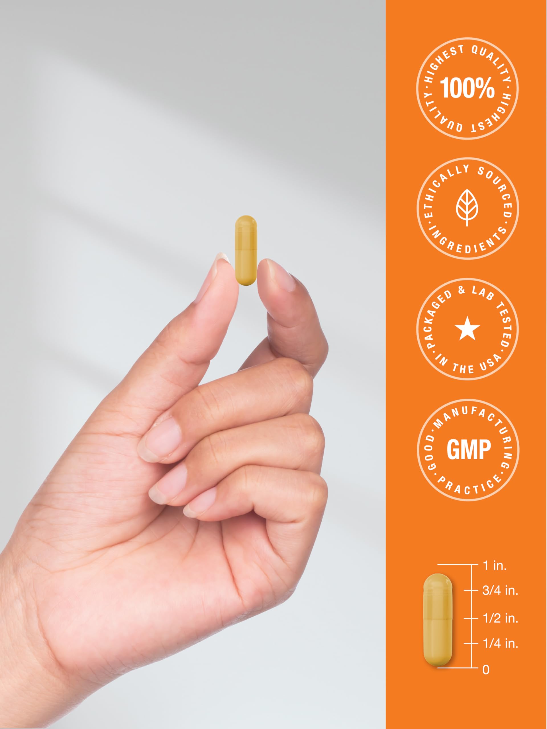 Horbäach B-100 Complex Vitamin B Supplement with a measuring spoon