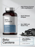 Horbäach Beta-Carotene 7500 mcg softgels side view