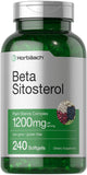 Horbäach Beta Sitosterol Plant Sterols Complex 1200mg capsules front view