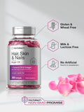 Horbäach Biotin Supplement with Argan Oil and Collagen displayed