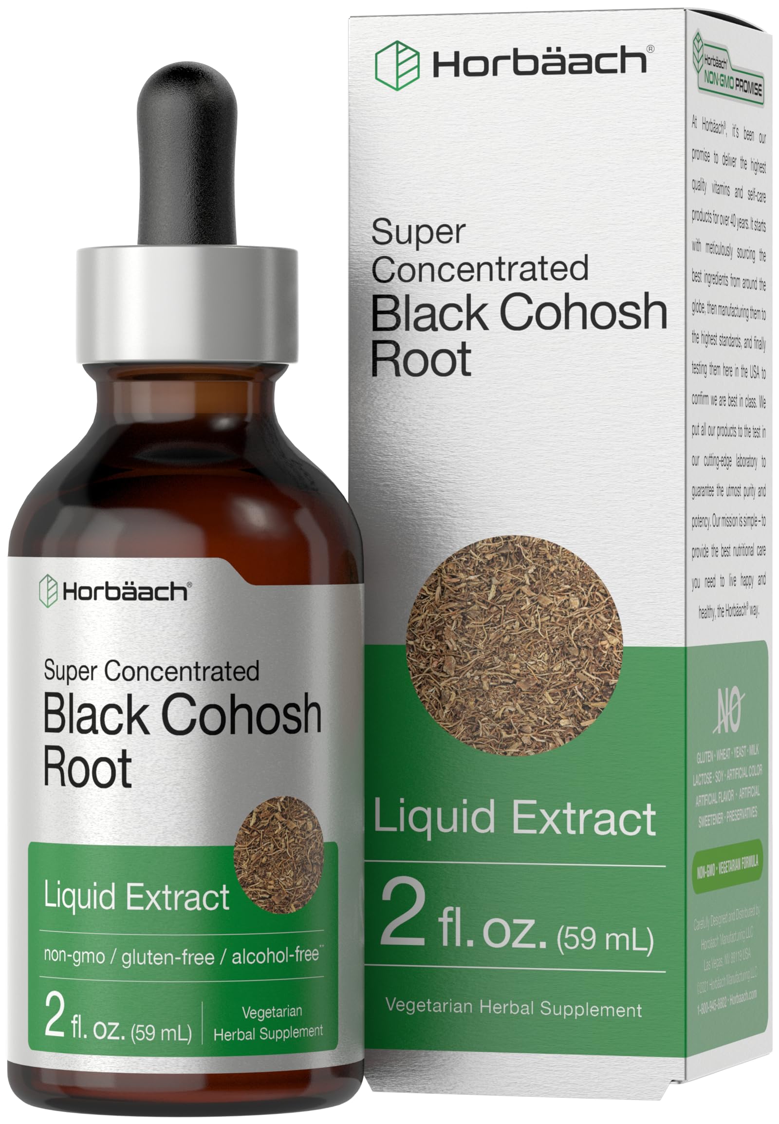 Horbäach Black Cohosh Liquid Extract 145g front view