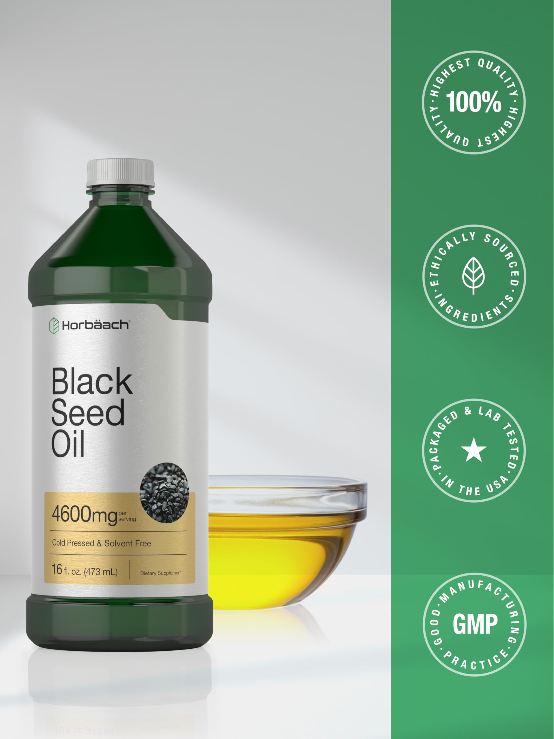Horbäach Black Seed Oil 472g lifestyle scene