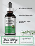 Horbäach Black Walnut & Wormwood Liquid Extract label close-up