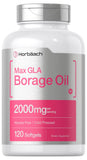 Horbäach Borage Oil 2000mg Quick-Release Softgels front view
