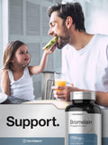 Horbäach Bromelain 1700mg Capsules with measuring spoon