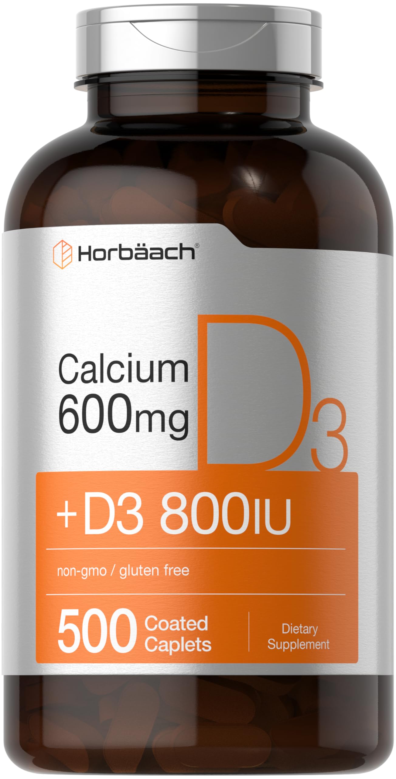 Horbäach Calcium + D3 Supplement front view of packaging