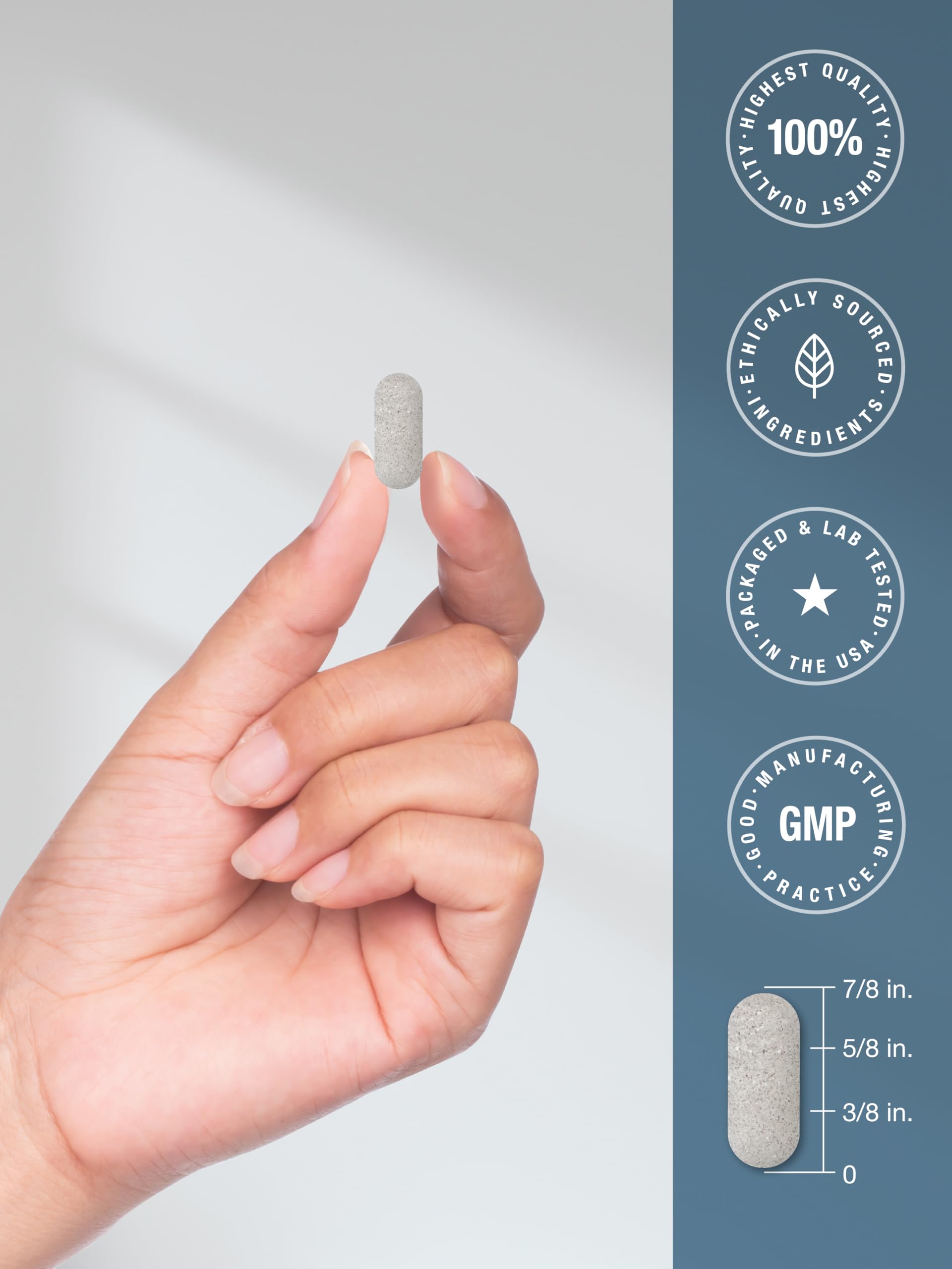Horbäach Calcium with Magnesium & Vegan Vitamin D3 with a measuring spoon
