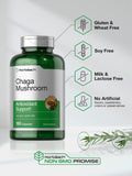 Horbäach Chaga Mushroom Capsules 600mg close-up of a single capsule