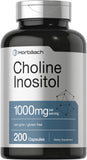 Horbäach Choline Inositol 1000mg capsule bottle front view