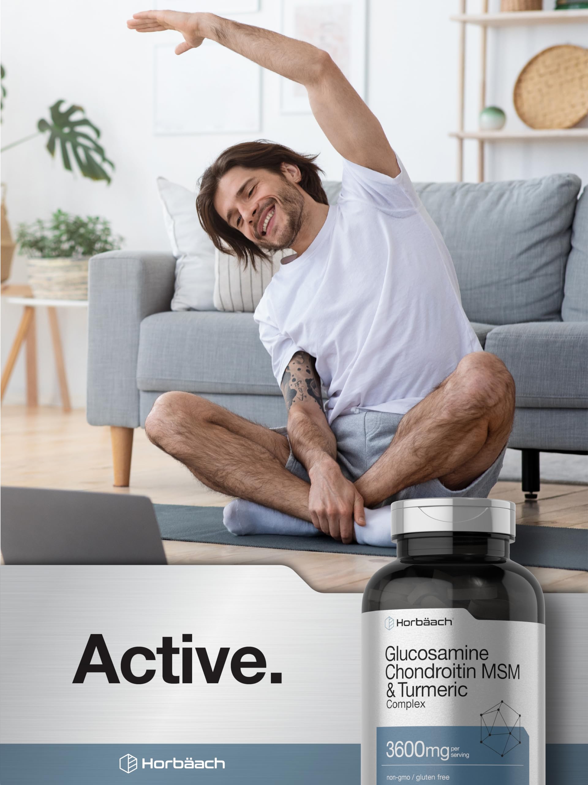 Horbäach Chondroitin Plus Glucosamine 460g opened bottle
