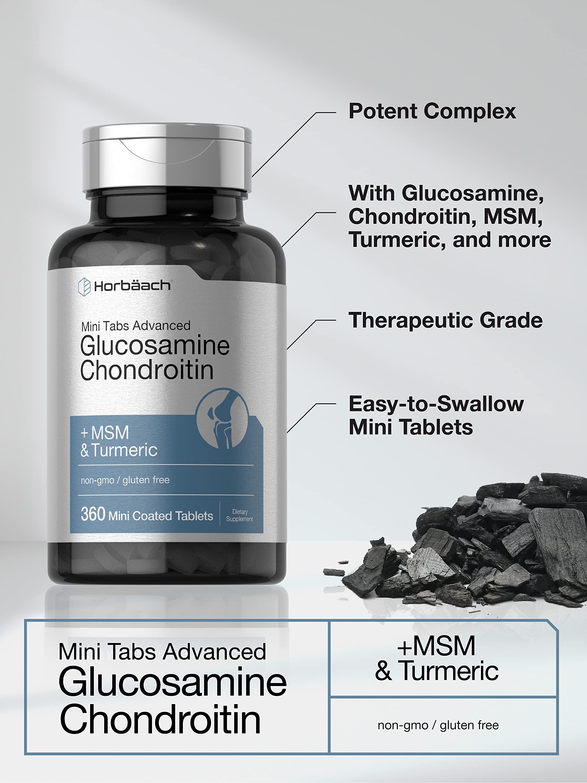 Horbäach Chondroitin Supplement 160g capsule close-up