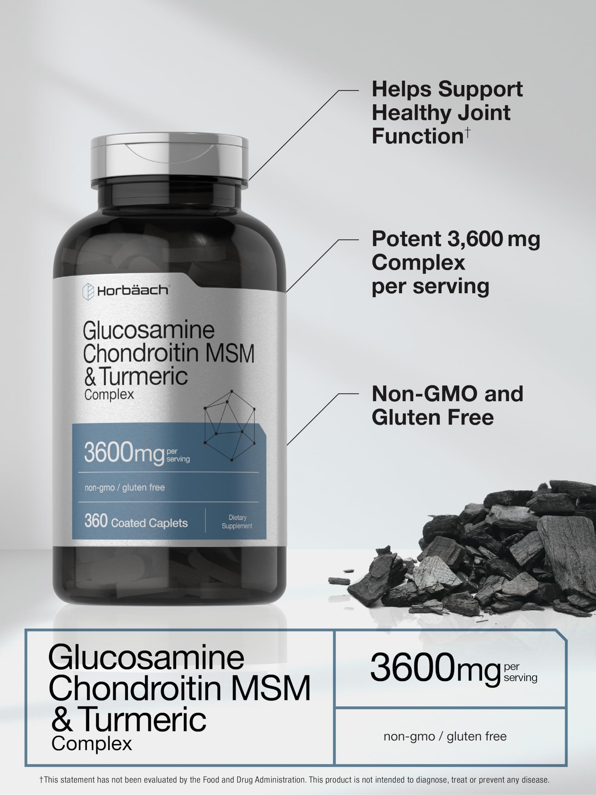Horbäach Chondroitin supplement label close-up