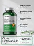 Horbäach Citrus Bioflavonoid Complex 1500mg close-up of caplet