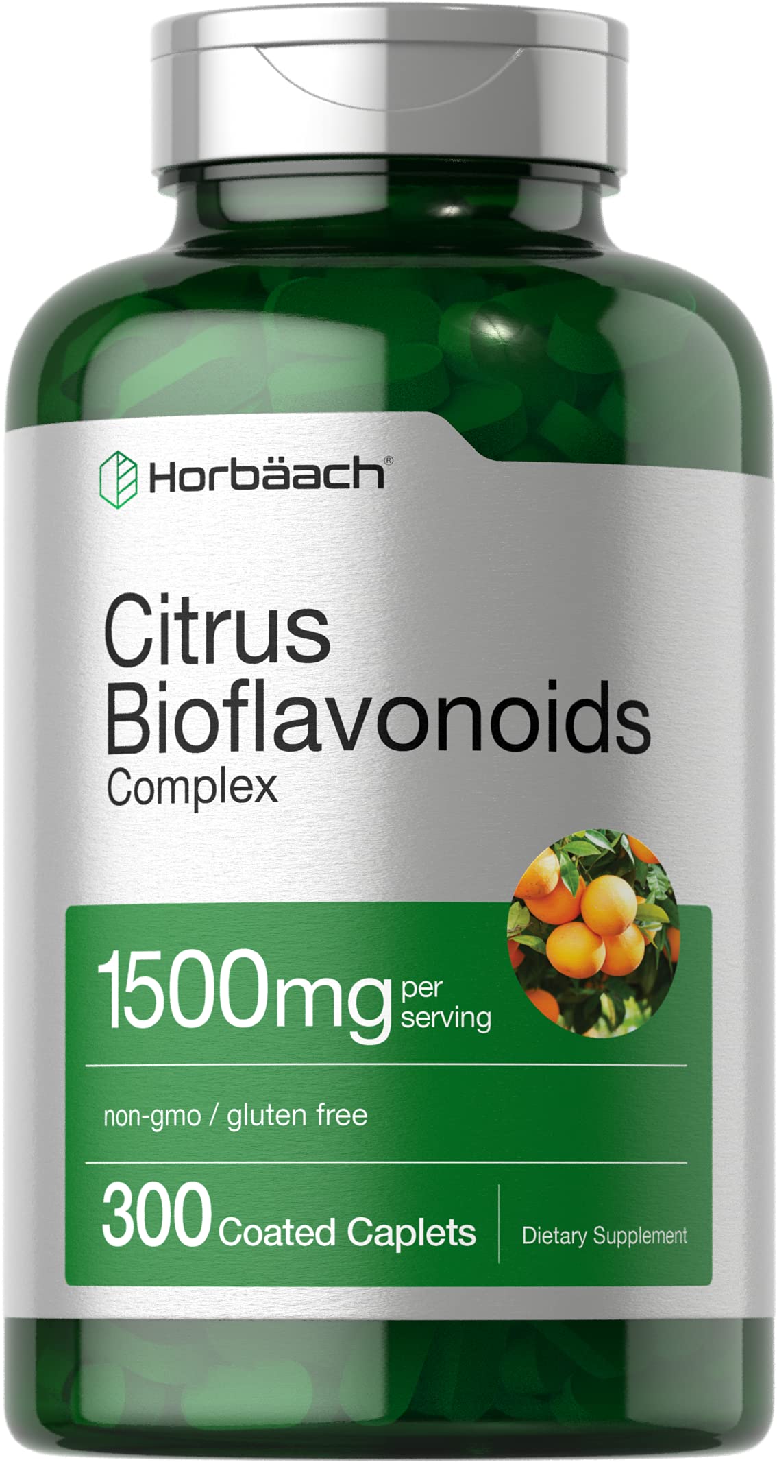 Horbäach Citrus Bioflavonoid Complex 1500mg front view of packaging