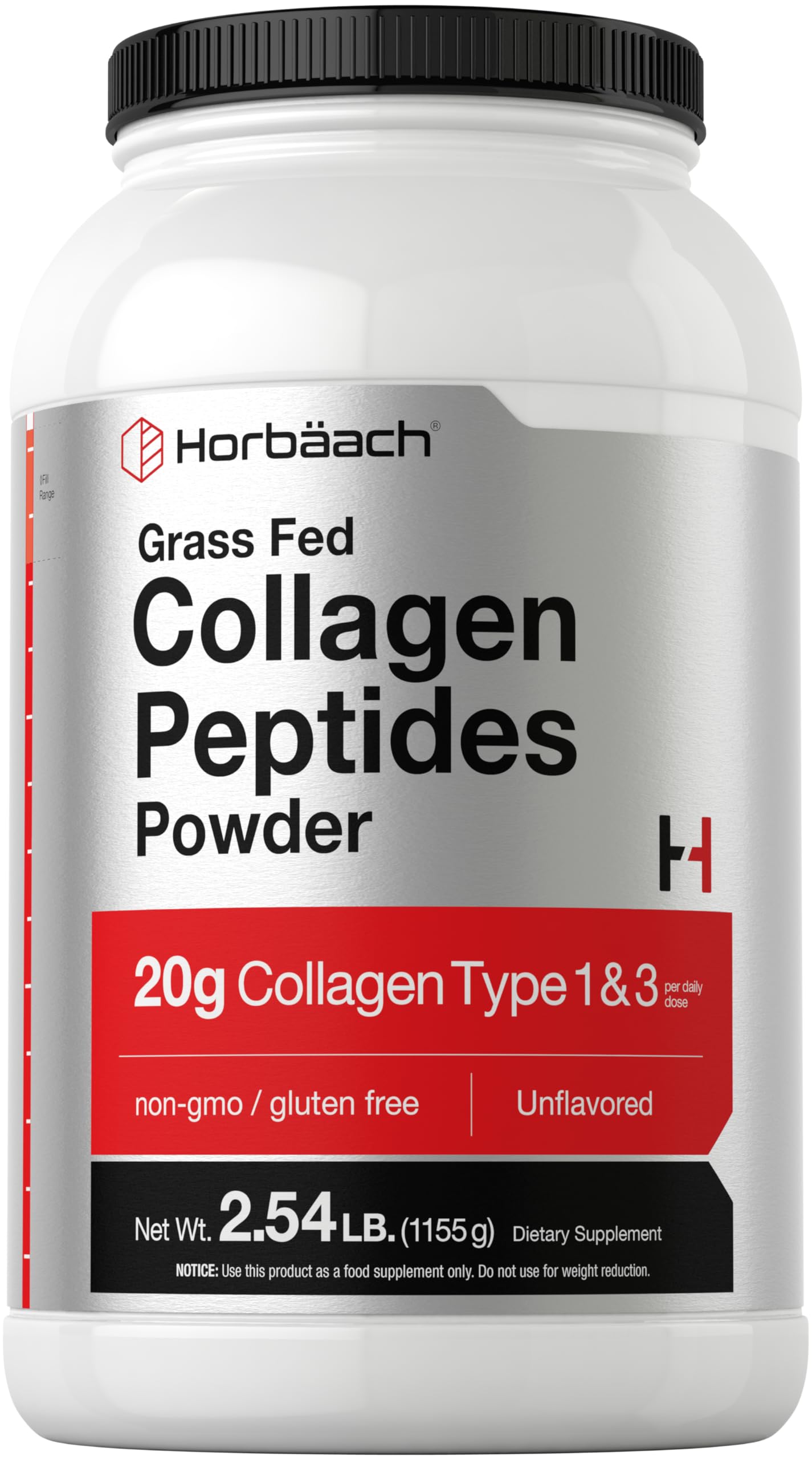 Horbäach Collagen Peptide Powder front view packaging