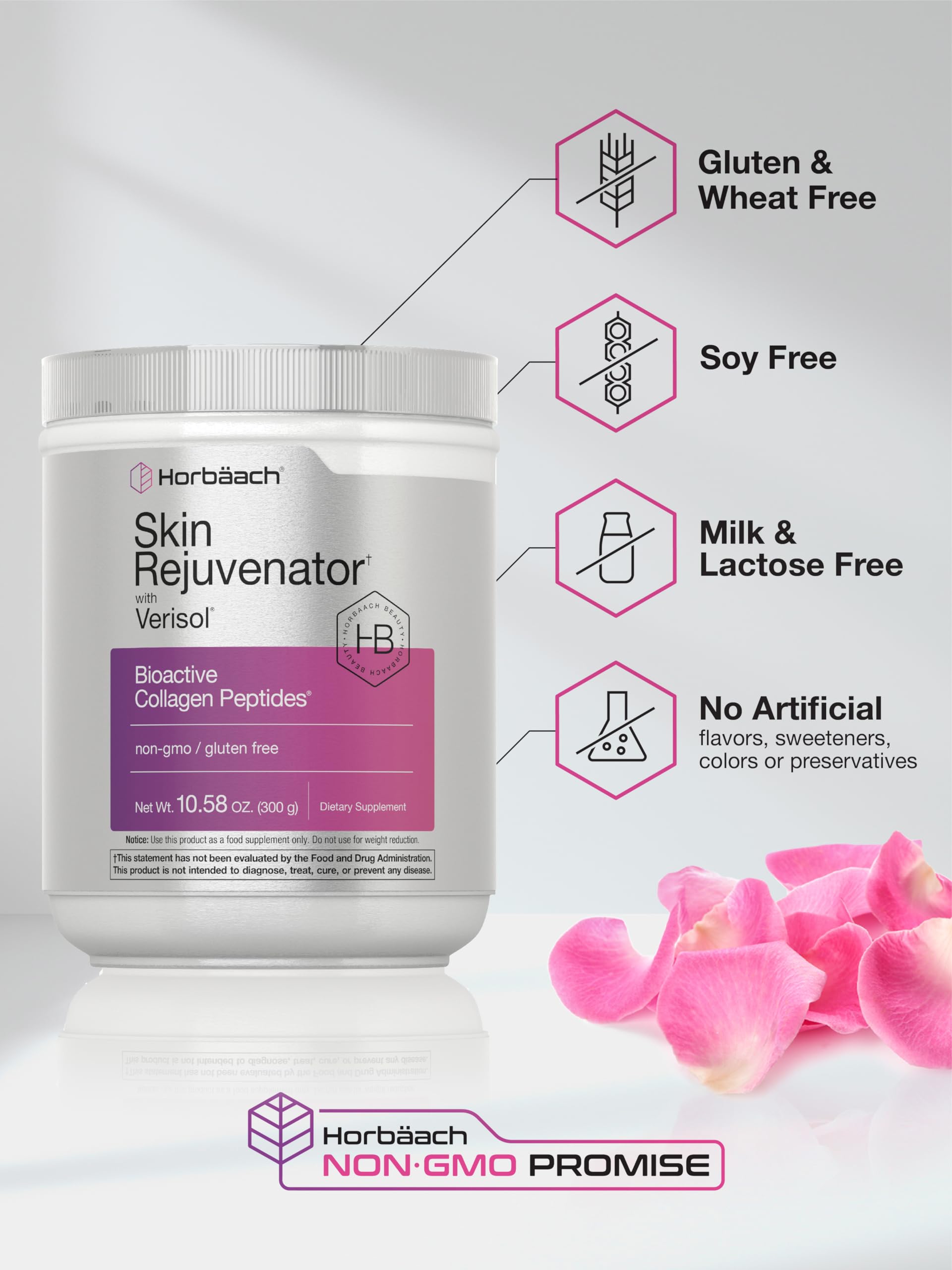 Horbäach Collagen Peptide Powder in a smoothie