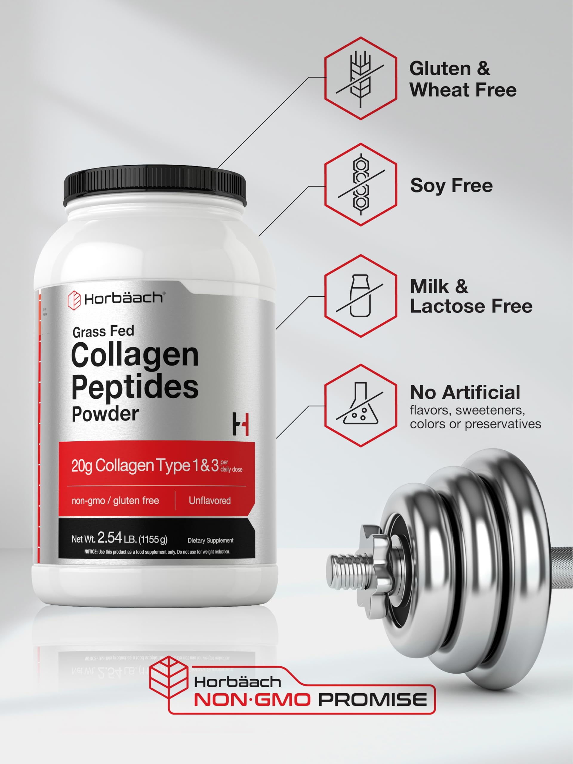 Horbäach Collagen Peptide Powder nutritional information