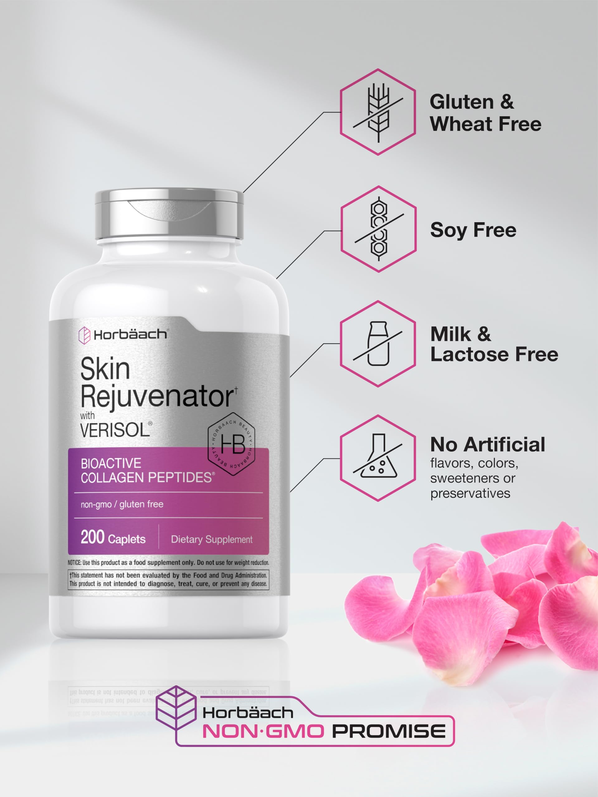 Horbäach Collagen Peptides 241g lifestyle scene with bottle