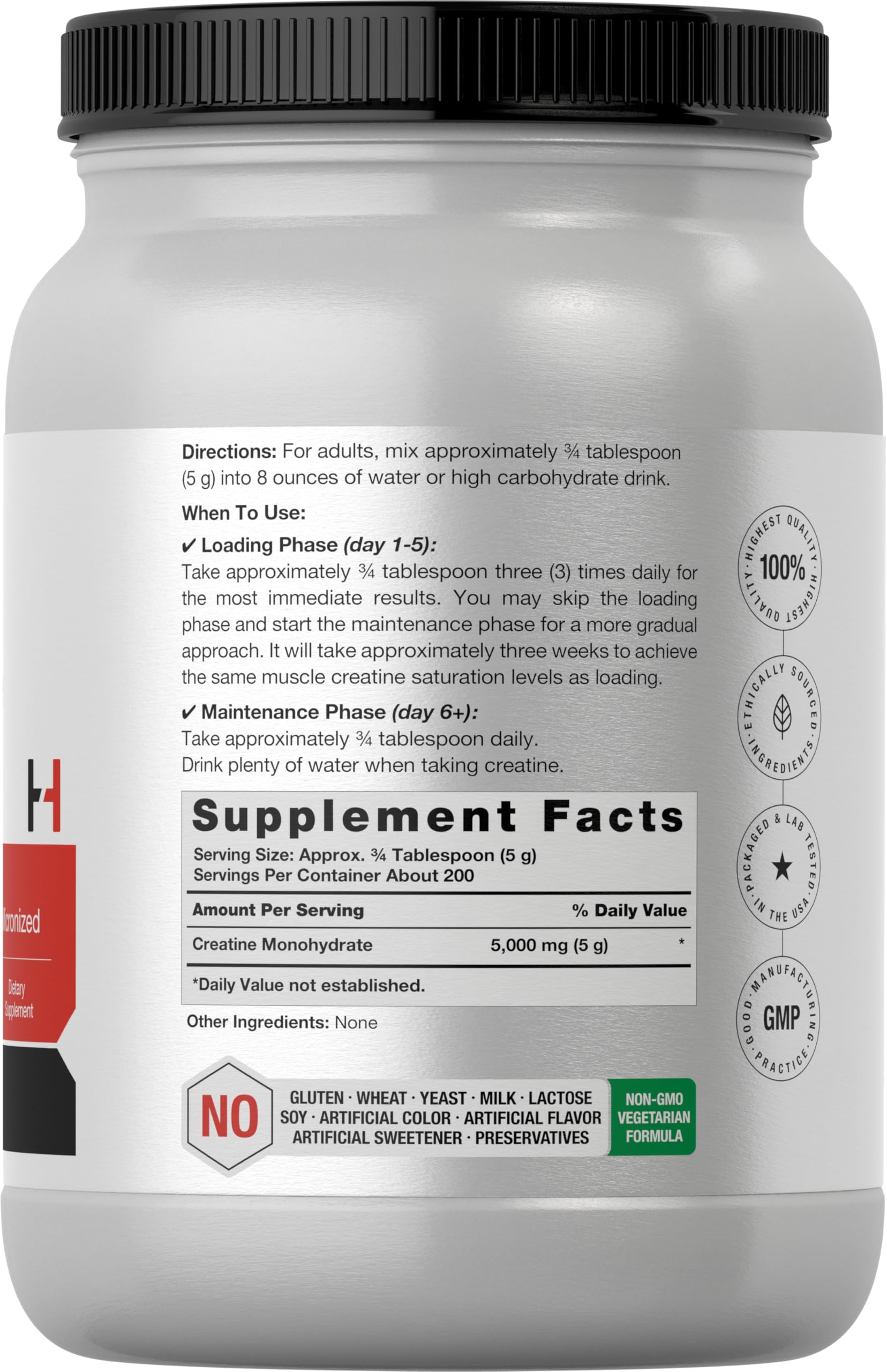 Horbäach Creatine Monohydrate 5000mg scoop