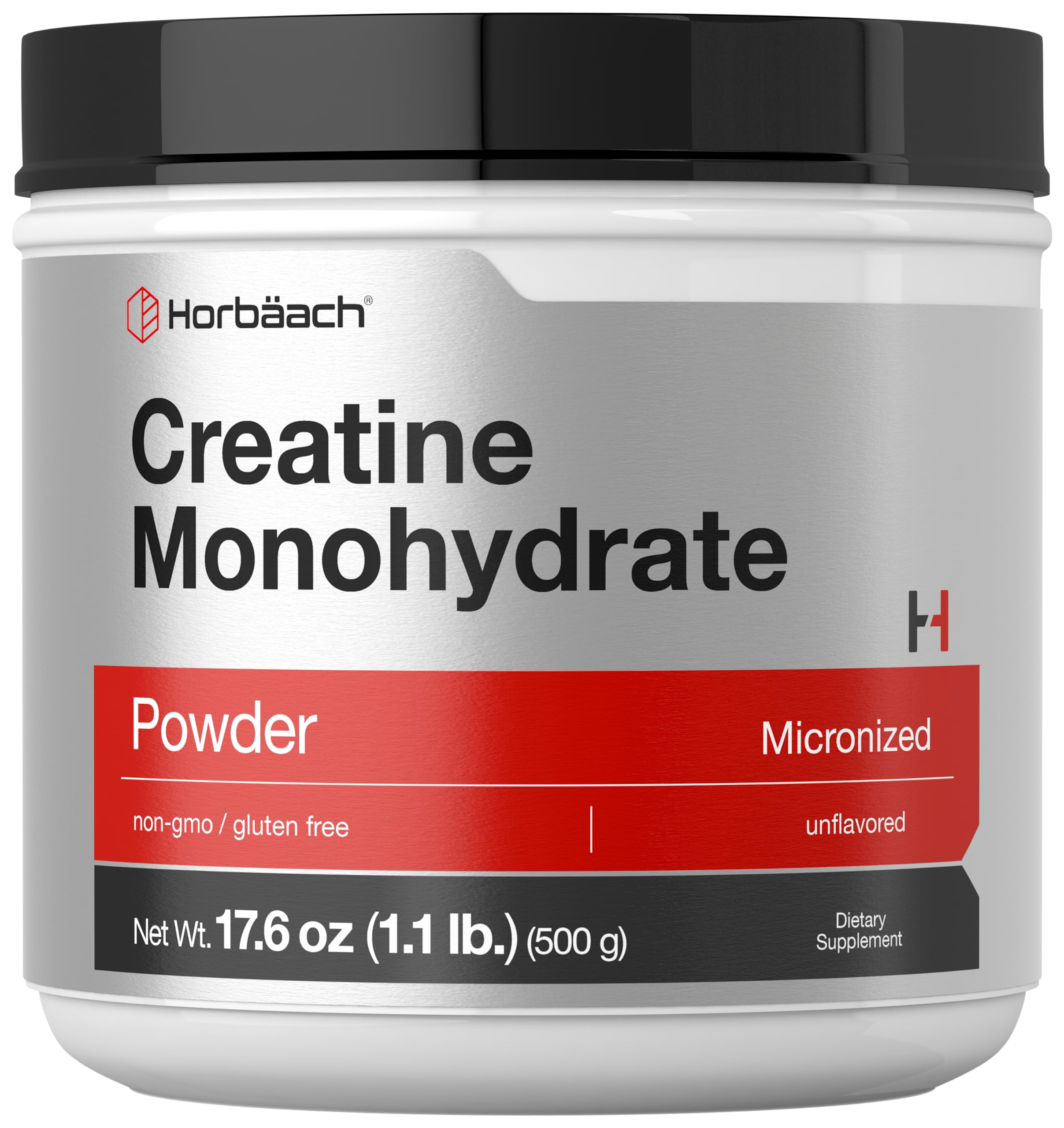 Horbäach Creatine Monohydrate 600g powder front view