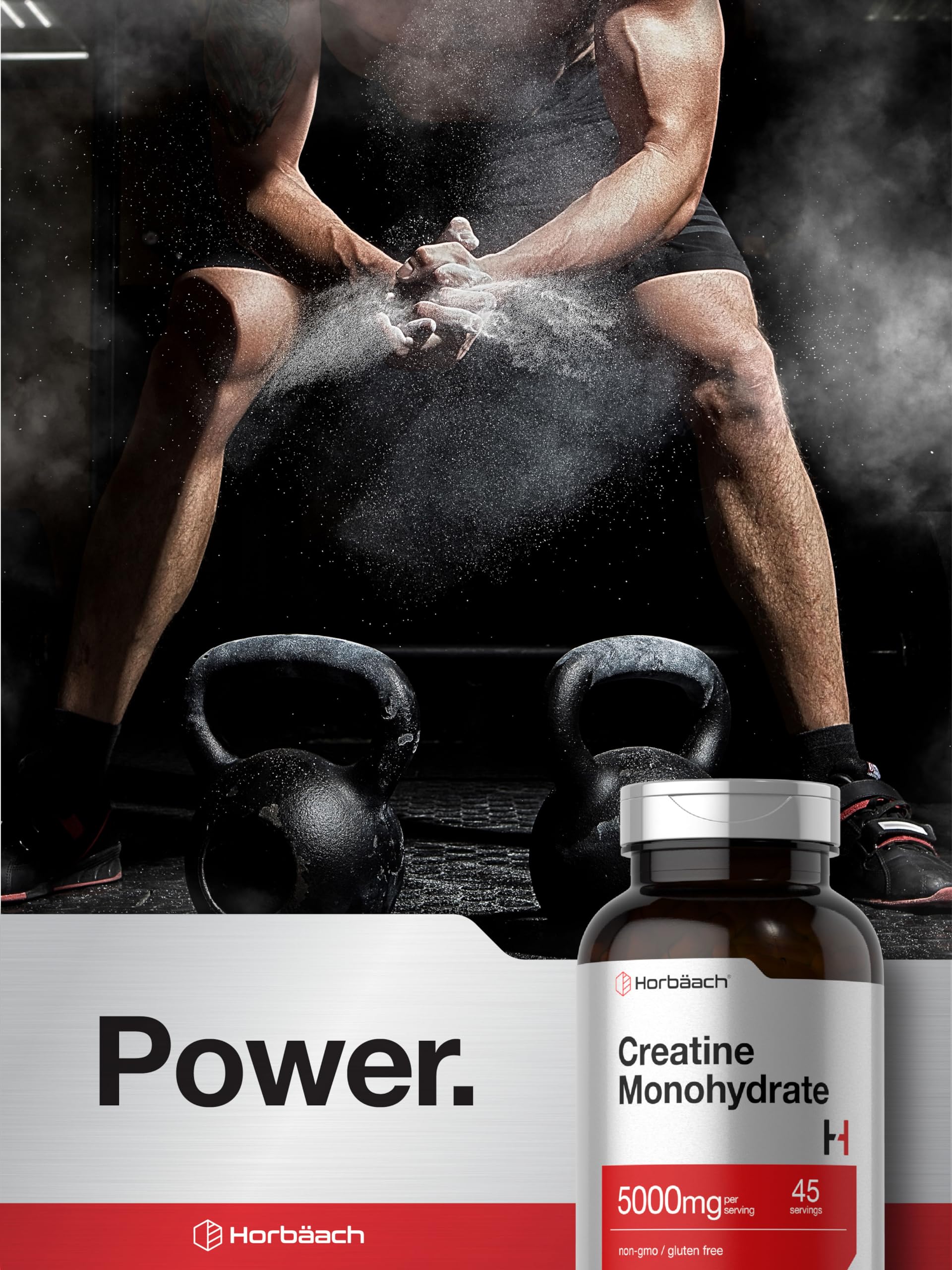 Horbäach Creatine Monohydrate Capsules nutritional information