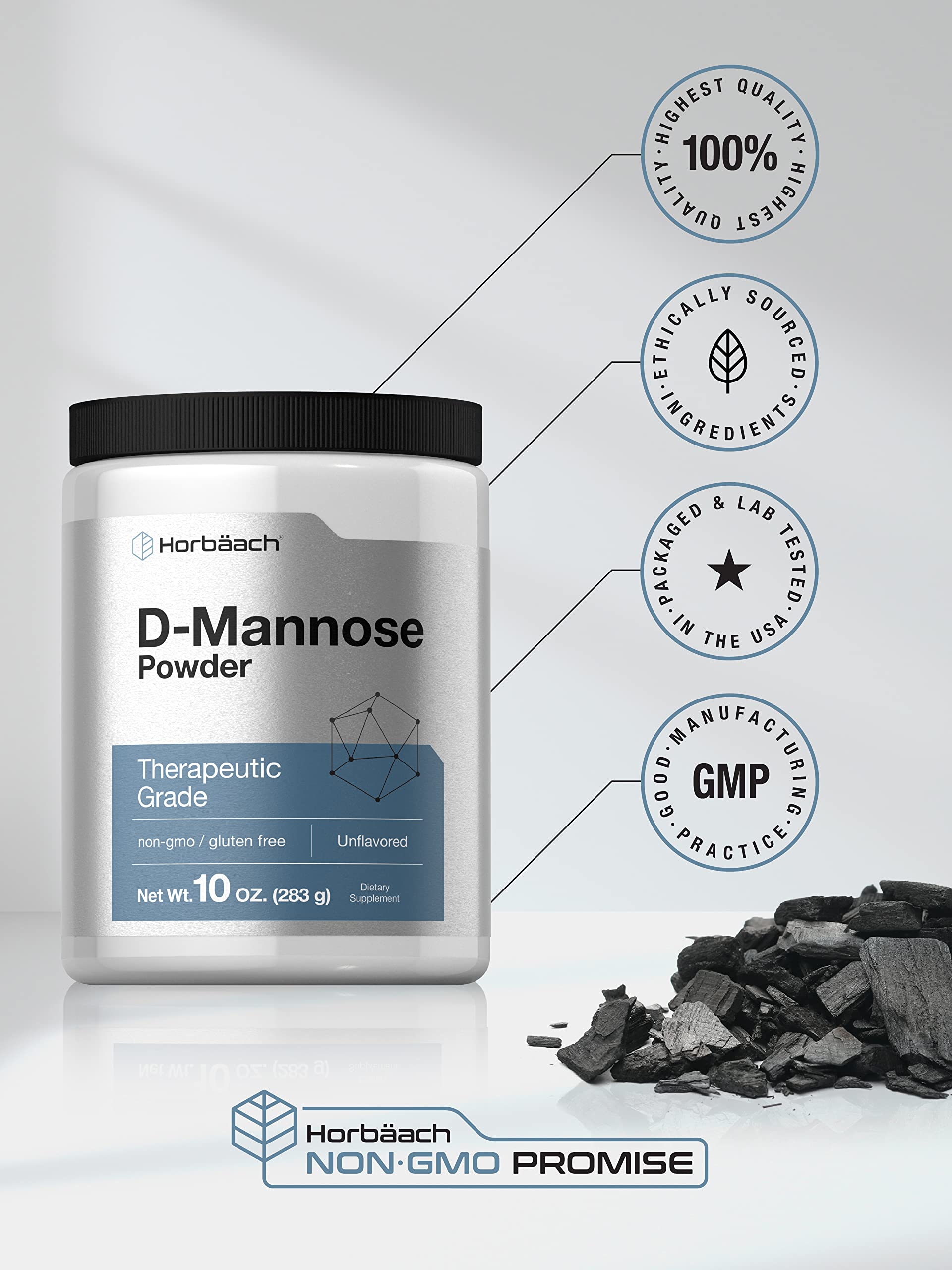 Horbäach D-Mannose Powder 2000mg powder texture