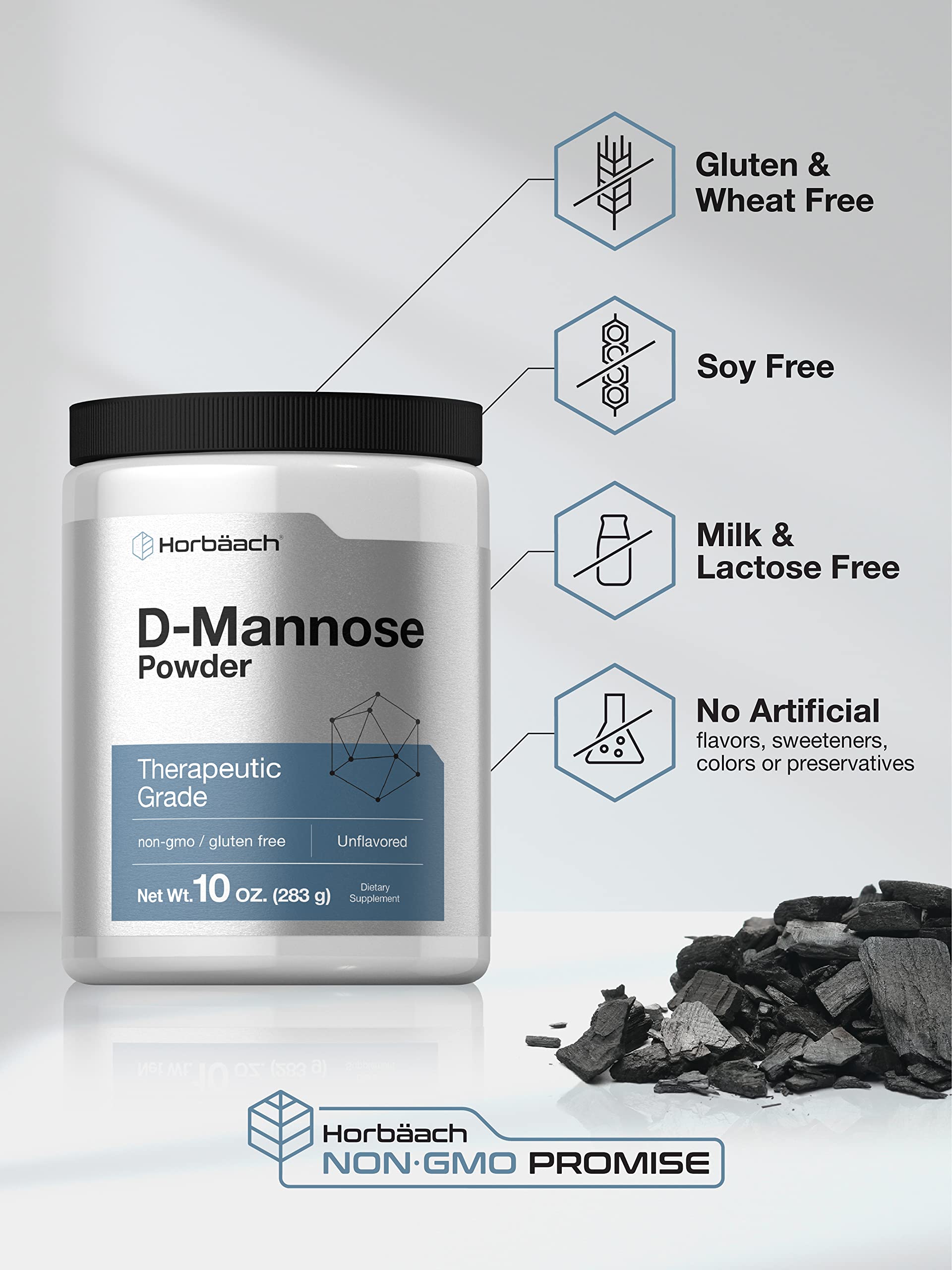 Horbäach D-Mannose Powder 2000mg serving size scoop