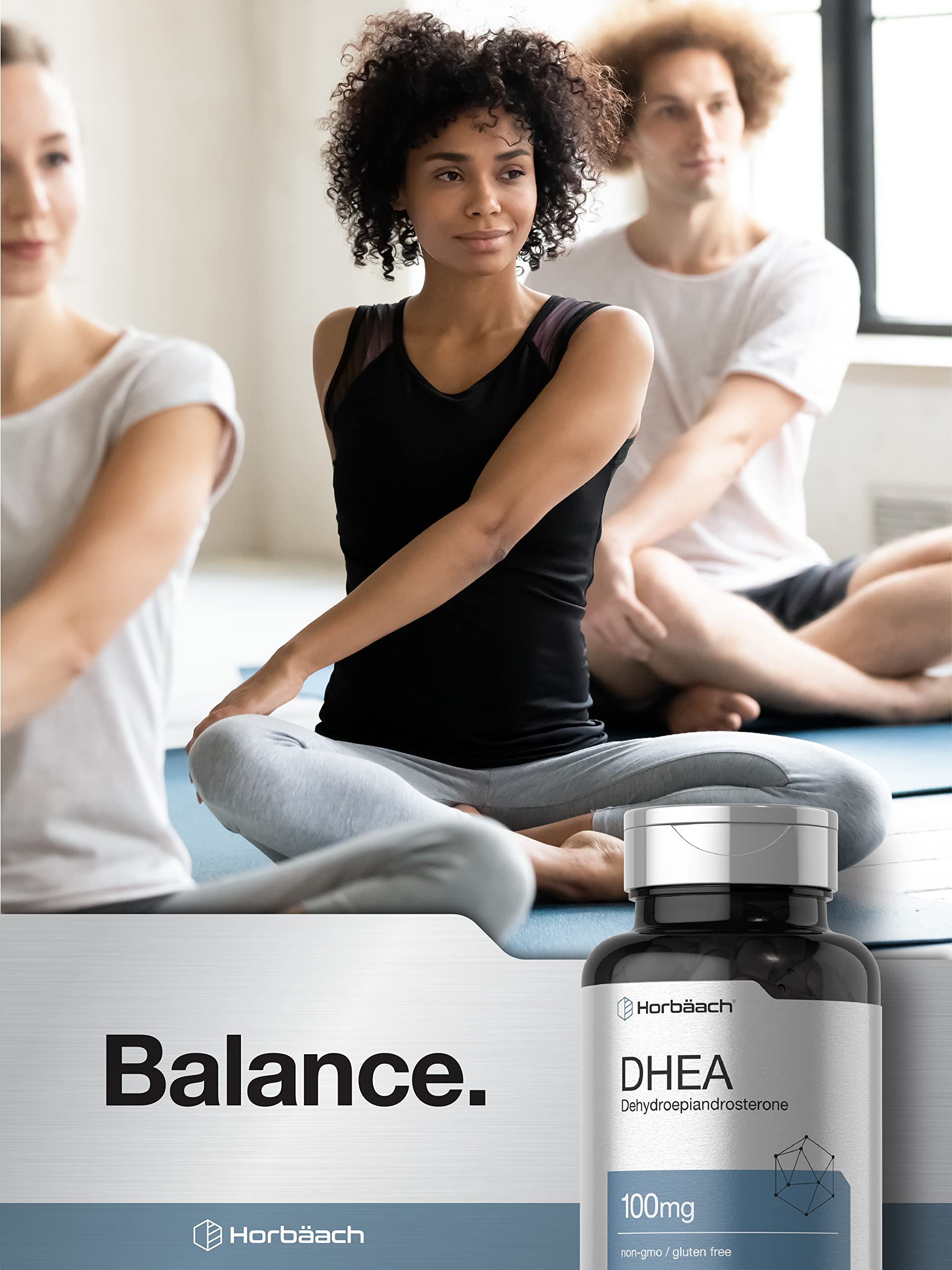 Horbäach DHEA 100mg capsules with natural ingredients