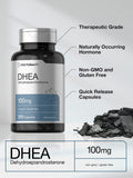 Horbäach DHEA 100mg quick release capsules back label