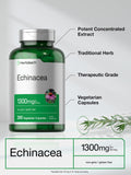 Horbäach Echinacea Purpurea vegetarian capsules close-up