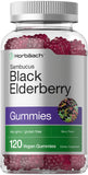 Horbäach Elderberry Gummies 440g front view with berry flavour