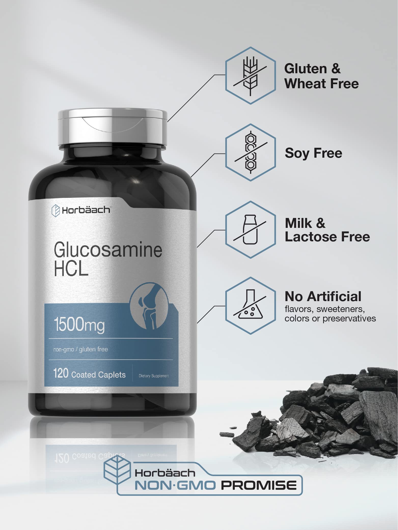 Horbäach Glucosamine HCL 1500mg ingredients list