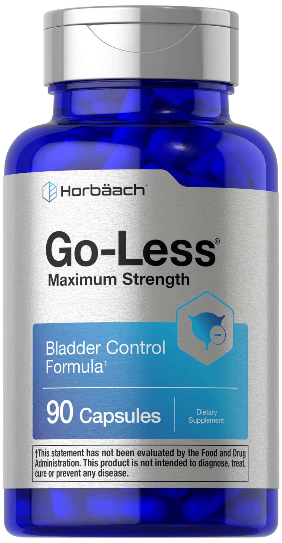 Horbäach GO-LESS Bladder Control Supplement 60 Capsules front view