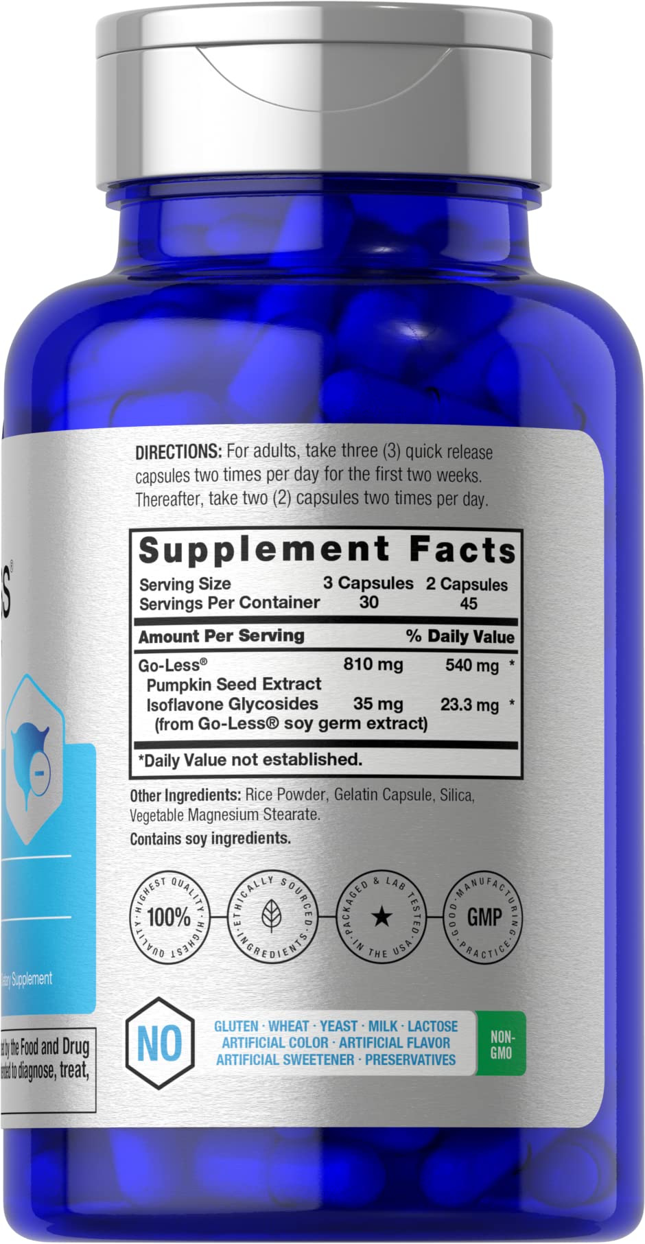 Horbäach GO-LESS supplement bottle side view