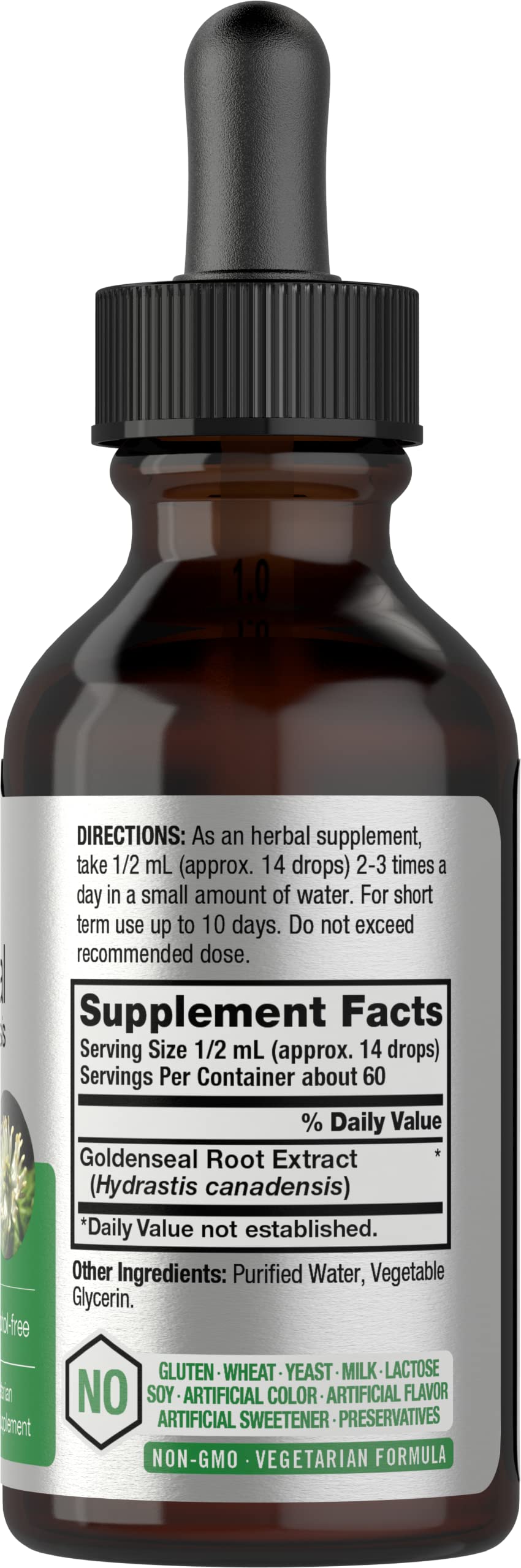 Horbäach Goldenseal Liquid Extract 68g bottle side view