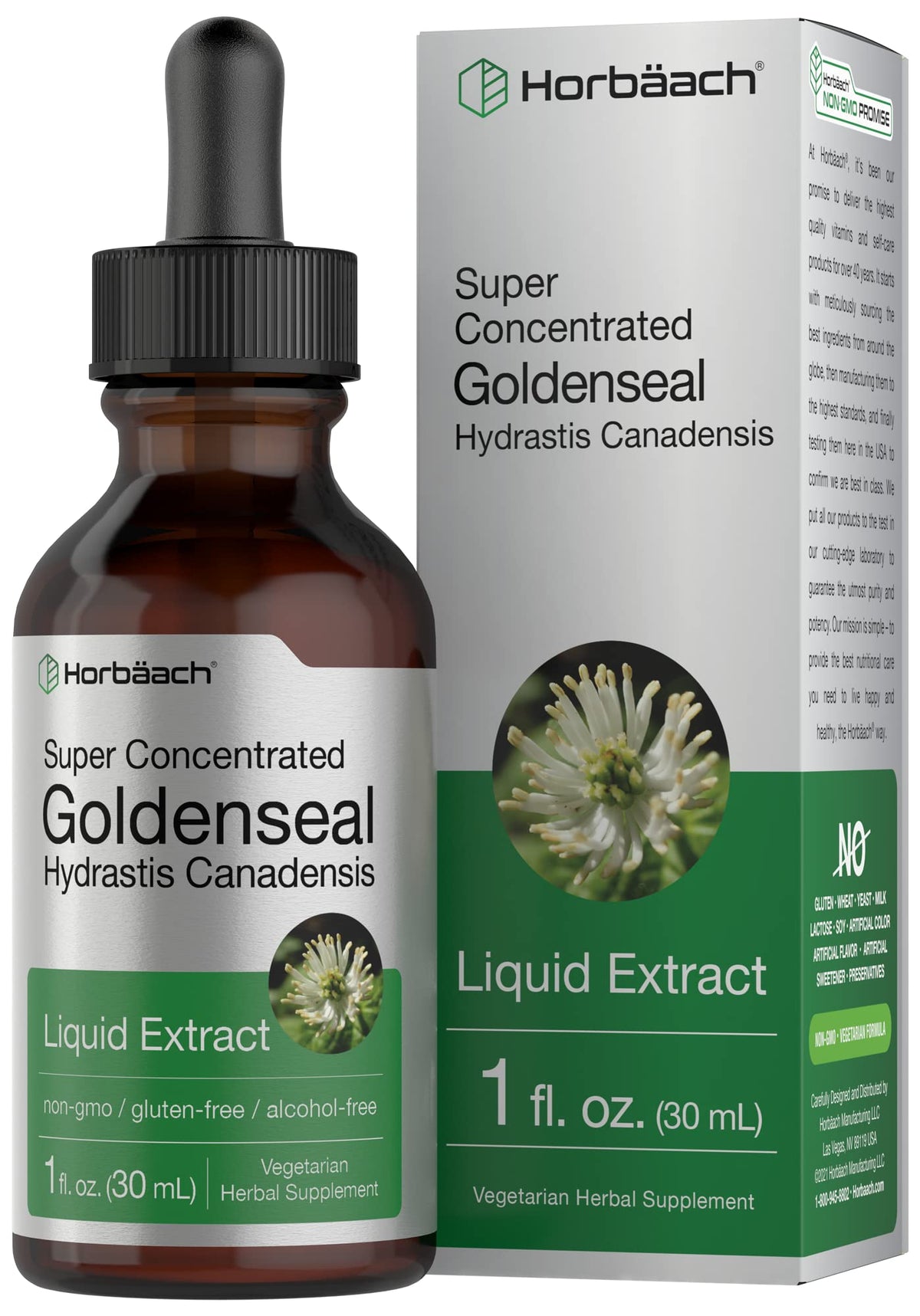 Horbäach Goldenseal Liquid Extract 68g front view