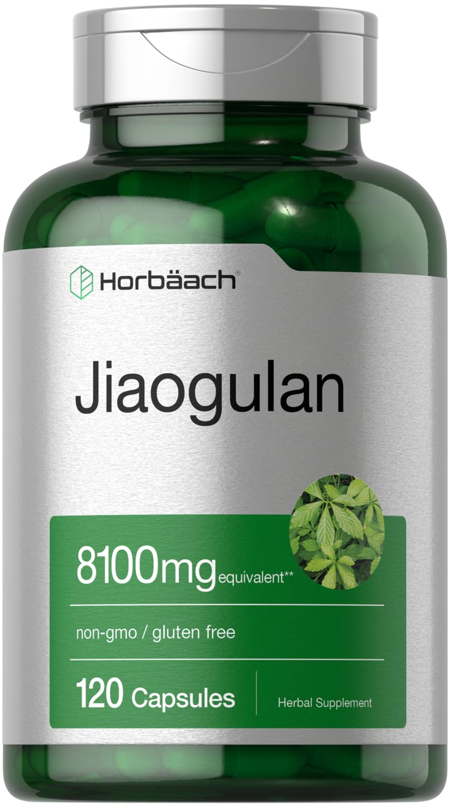 Horbäach Jiaogulan Extract Capsules front view