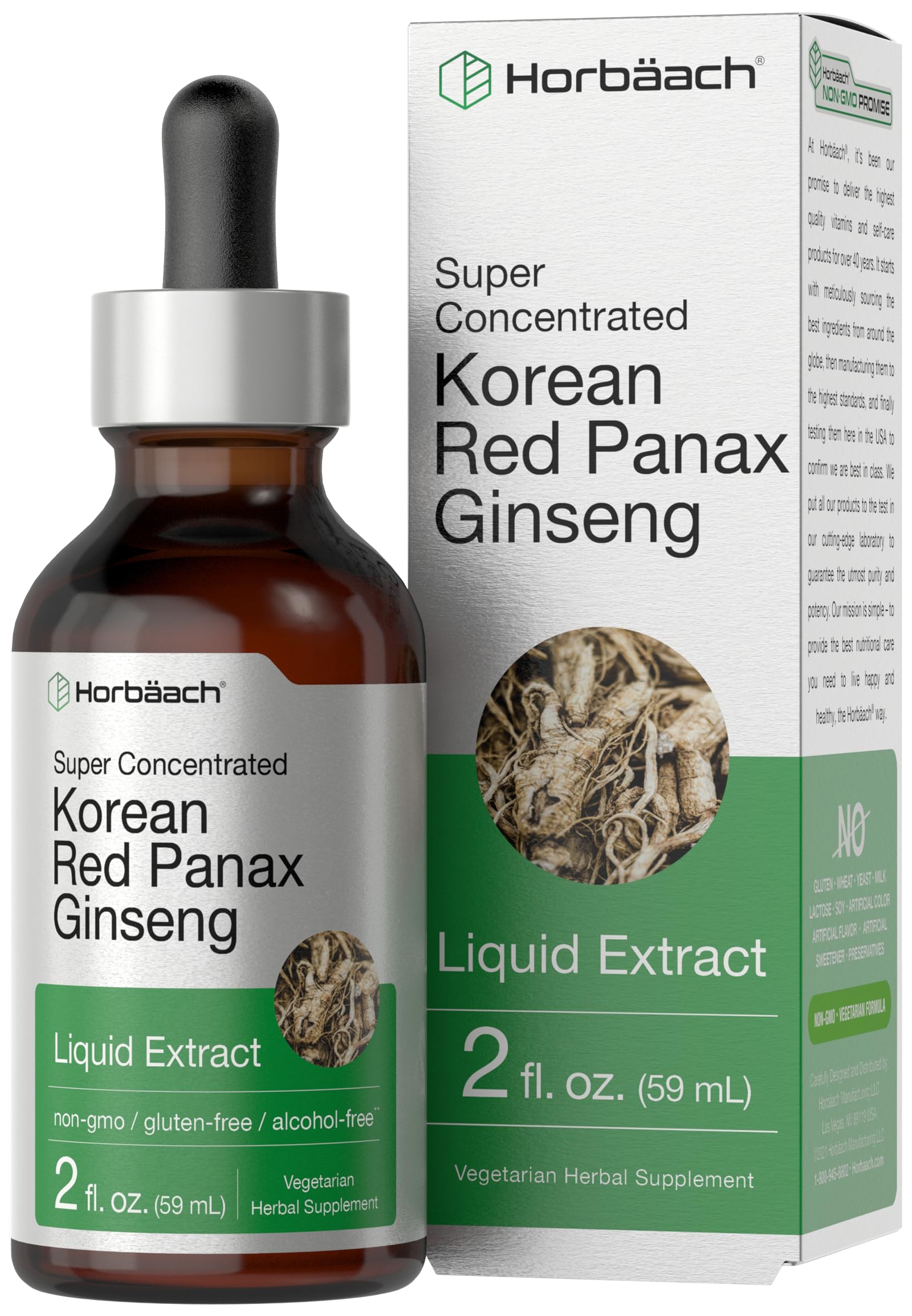 Horbäach Korean Ginseng Liquid Extract 141g front view