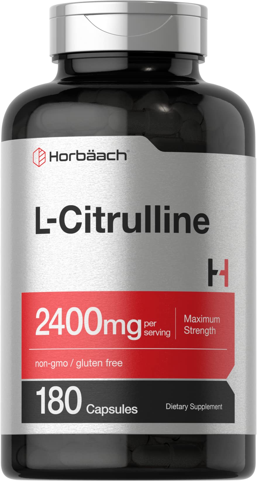 Horbäach L-Citrulline 2400mg daily capsules front view