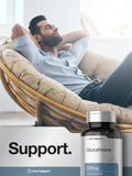 Horbäach L-Glutathione capsules with open bottle