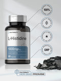 Horbäach L-Histidine 1000mg Capsules close-up of capsules