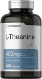 Horbäach L-Theanine 400mg capsule bottle front view