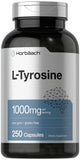 Horbäach L-Tyrosine 1000mg capsule bottle front view