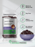 Horbäach Lion's Mane Mushroom Complex 200g displayed with fresh blueberries