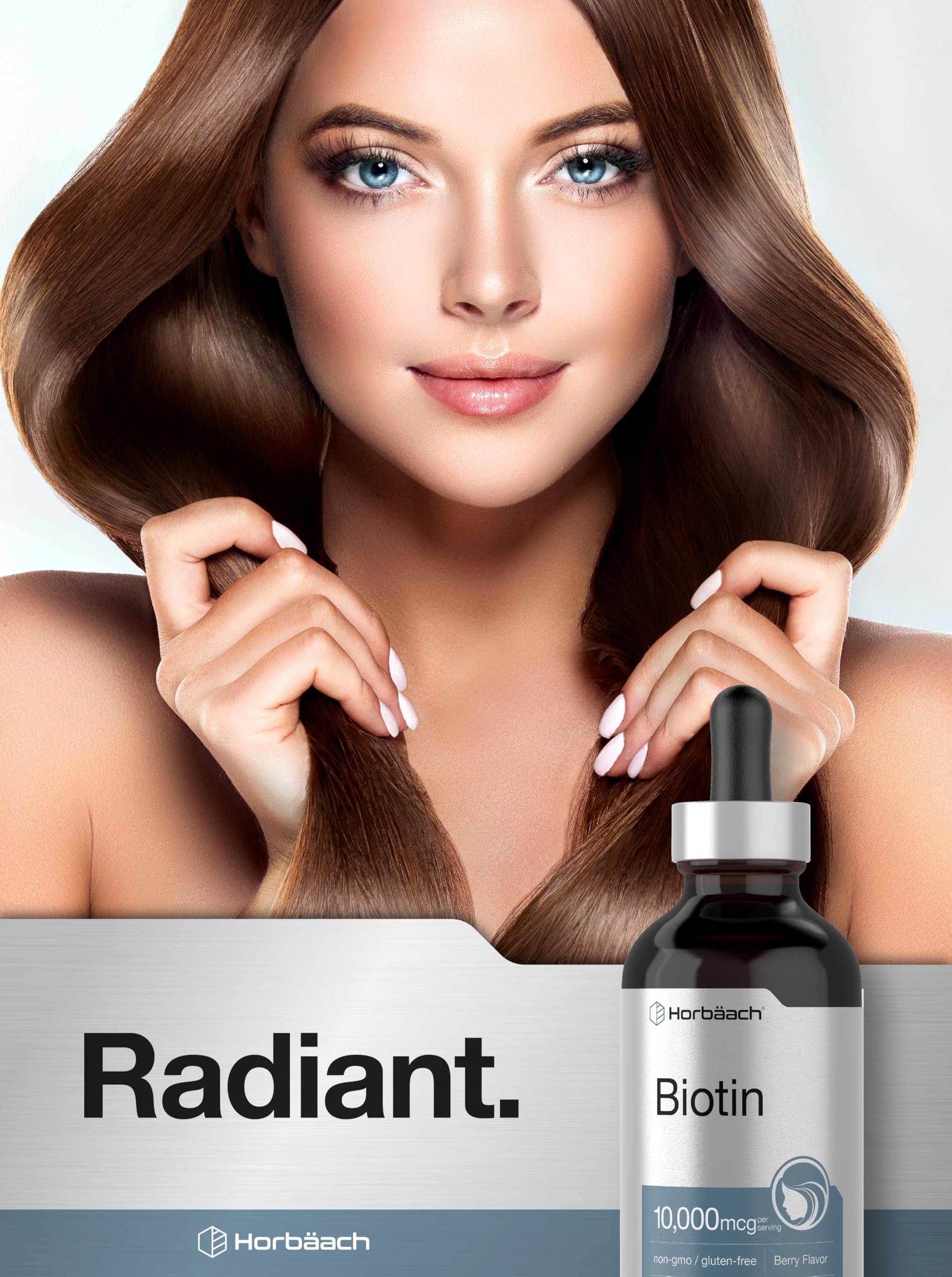 Horbäach Liquid Biotin close-up of dropper