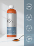 Horbäach Liquid Iron Supplement 531g on a kitchen counter