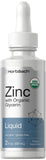 Horbäach Liquid Zinc 8mg dropper bottle front view